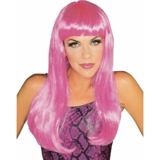 Peruca Adulto Rosa Sexy