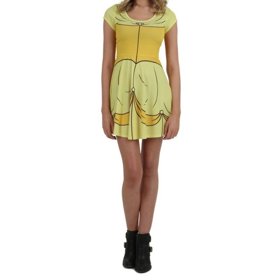 Vestido Fantasia Princesa Bela Disney Luxo