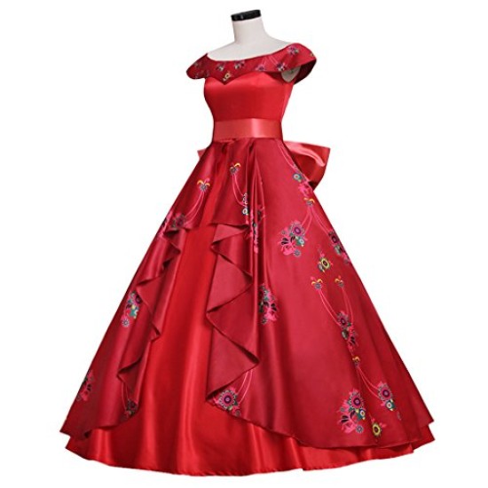 Vestido Princesa Elena de Avalor Cosplay Adulto Luxo