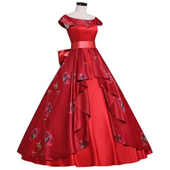 Vestido Princesa Elena de Avalor Cosplay Adulto Luxo