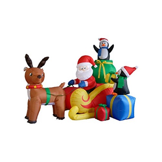 Decoração Natal Papai Noel Inflável