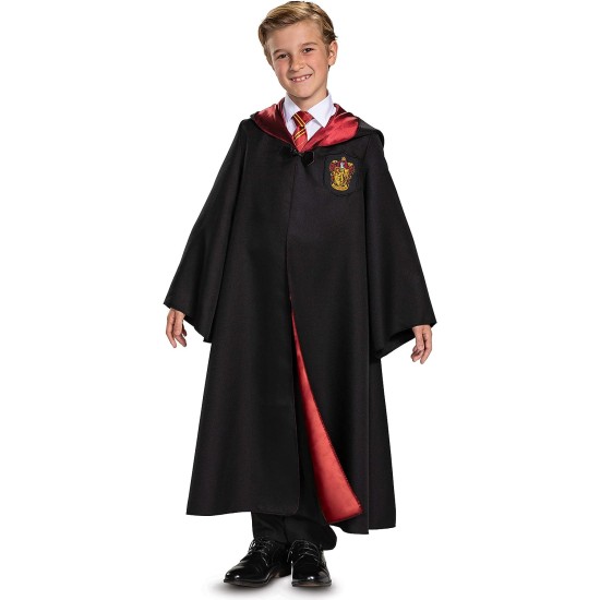Fantasia Casa Grifinória Manto Luxo Harry Potter Infantil