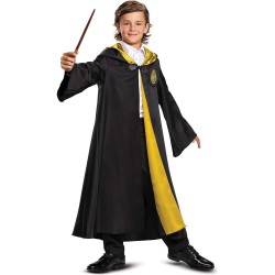 Fantasia Casa Hogwarts Manto Luxo Harry Potter Infantil