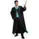 Fantasia Casa Sonserina Manto Luxo Harry Potter Adulto