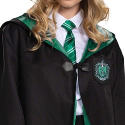 Fantasia Casa Sonserina Manto Luxo Harry Potter Adulto