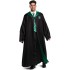 Fantasia Casa Sonserina Manto Luxo Harry Potter Adulto