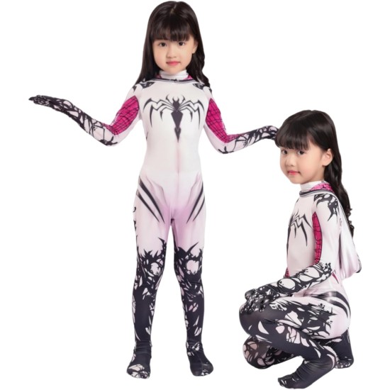 Fantasia Homem Aranha Menina Rosa Infantil