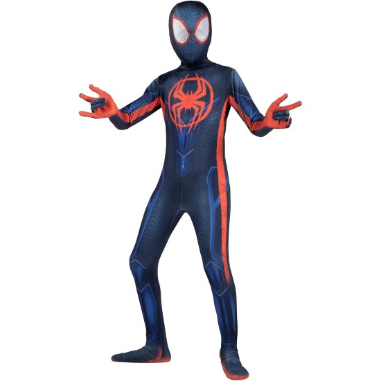 Fantasia Homem Aranha Verse 2 Miles Morales Infantil