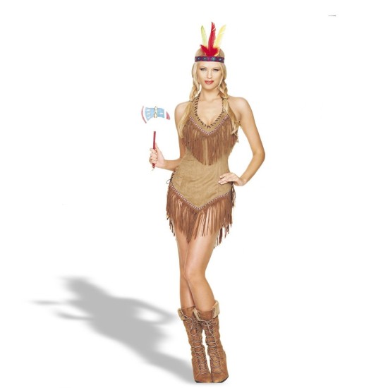 Fantasia Adulto Feminino de India Pocahontas