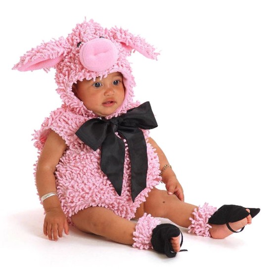 Fantasia Animal Porca Porquinha Rosa Bebê Parmalat