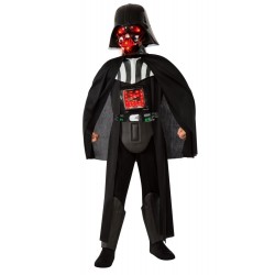 Fantasia Darth Vader Star Wars com Luz Infantil 