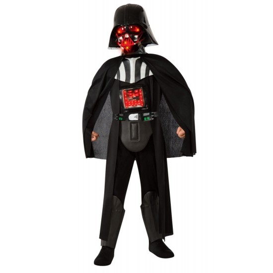 Fantasia Darth Vader Star Wars com Luz Infantil 