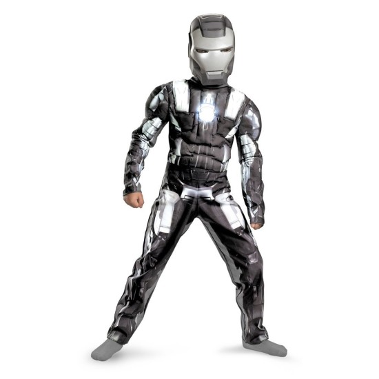 Fantasia Homem de Ferro Infantil Músculos Máquina de Guerra