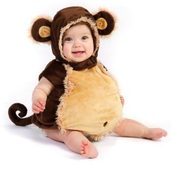Fantasia Infantil Bebê Macaco Bebê Parmalat Luxo