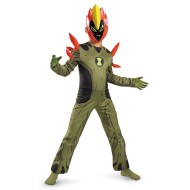 Fantasia Infantil Ben 10 Swampfire Fogo Selvagem Luxo
