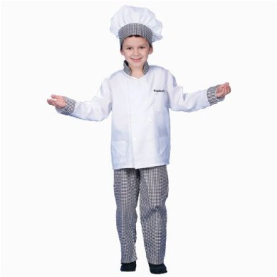 Fantasia Infantil Cozinheiro Chef de Cozinha Clássico