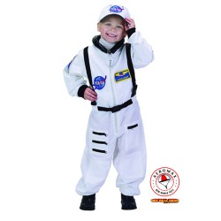 Fantasia Macacão de Astronauta Infantil Luxo