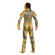 Fantasia Power Rangers Amarelo Filme Músculos Infantil