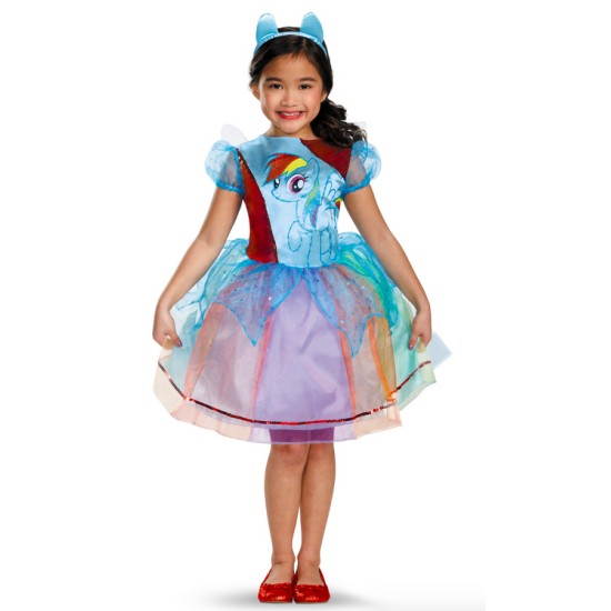 Fantasia Rainbow Dash Infantil Luxo My Little Pony