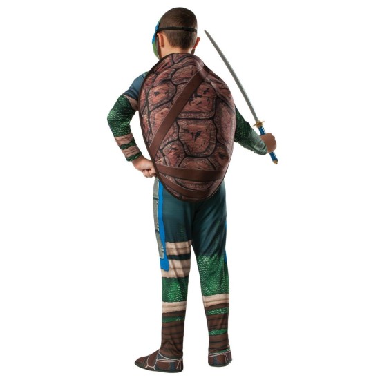 Fantasia Tartarugas Ninja Luxo Leonardo com Músculos Infantil