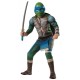 Fantasia Tartarugas Ninja Luxo Leonardo com Músculos Infantil