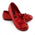 Sapatilha Infantil Vermelho Lantejoulas Brilhantes