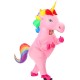 Fantasia Unicórnio Inflável Arco Iris Adulto 