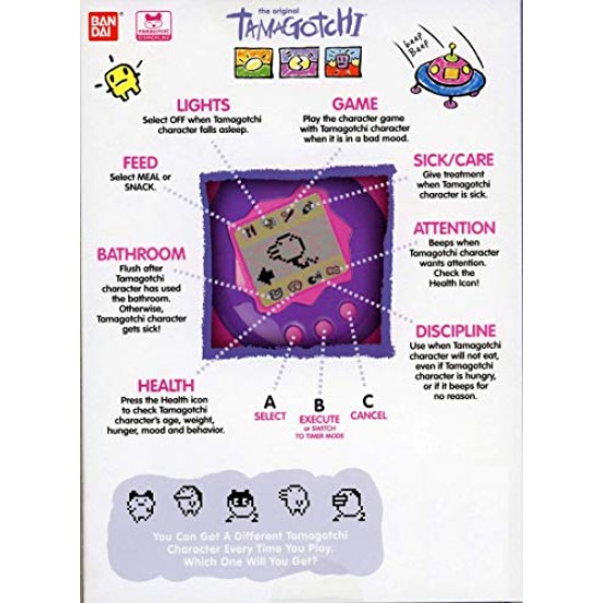 Jogo Eletrônico Tamagotchi Lilás
