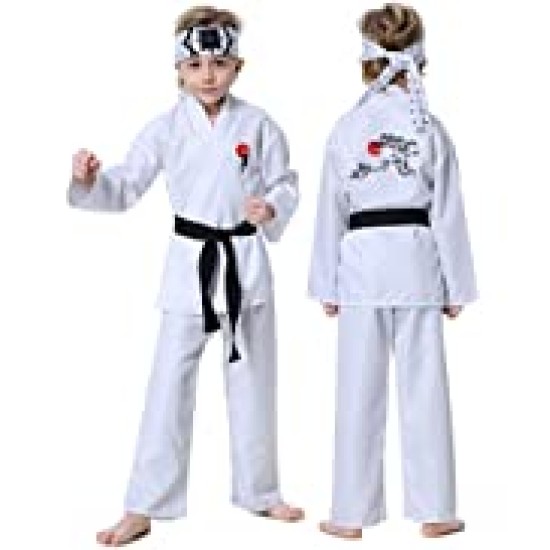 Fantasia Karate Kid Daniel San Infantil Luxo