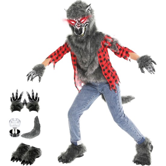Fantasia Lobo Lobisomem Luxo Infantil