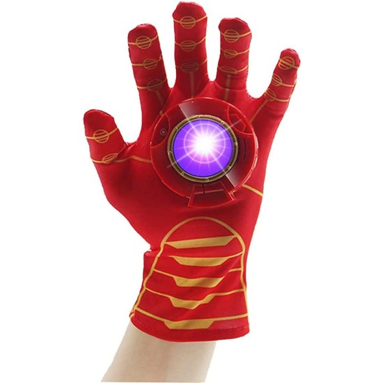 Luvas Homem de Ferro Infantil com Luz