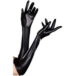 Luvas Preta Longa Adulto Feminino