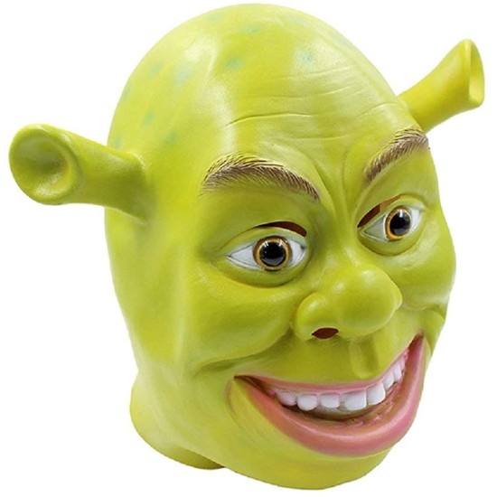 Fantasia Shrek Adulto Máscara de Látex Nova