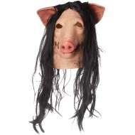 Máscara Adulto Billy de Jogos Mortais Saw Jigsaw Pig Porco
