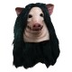 Máscara Adulto Billy de Jogos Mortais Saw Jigsaw Pig Porco Luxo