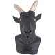 Máscara de Bode Cabra Animal Luxo Preto