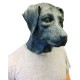 Máscara de Cachorro Labrador Vinil Animal Luxo