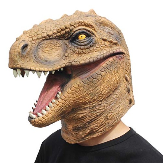 Máscara de Dinossauro Marrom