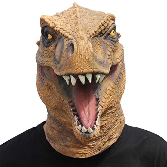 Máscara de Dinossauro Marrom