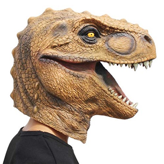 Máscara de Dinossauro Marrom