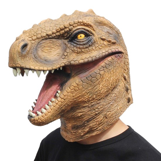 Máscara de Dinossauro Marrom