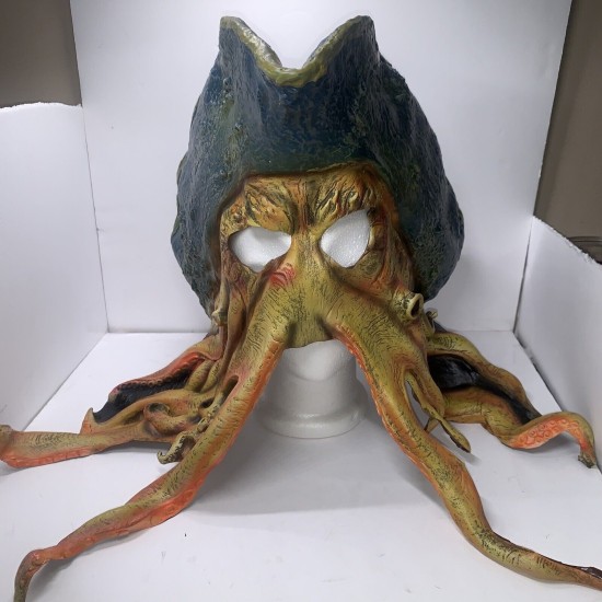 Máscara de Polvo Pirate Davy Jones Luxo Latex