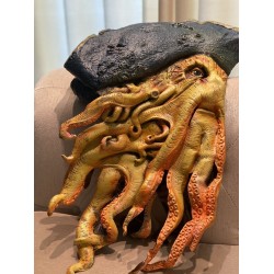 Máscara de Polvo Pirate Davy Jones Luxo Latex