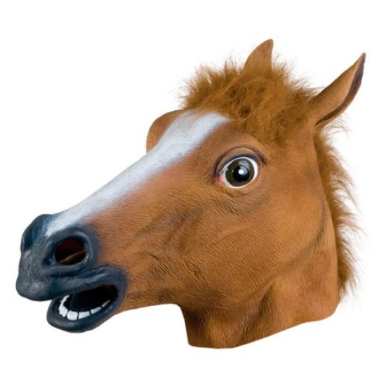 Máscara de Vinil Animal Cavalo Luxo