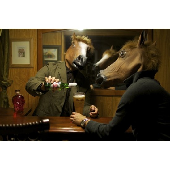 Máscara de Vinil Animal Cavalo Luxo
