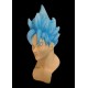 Máscara Goku Dragon Ball Z Super Saiyan God Anime Cosplay Azul