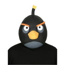 Máscara Latex Angry Birds Pássaro Preto