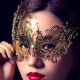 Máscara Mascarada Fantasma da Ópera Adulto Feminino Preta