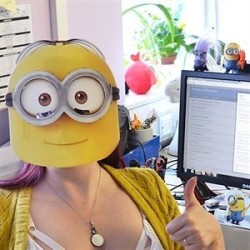 Máscara Minion Stuart do Meu Malvado Favorito