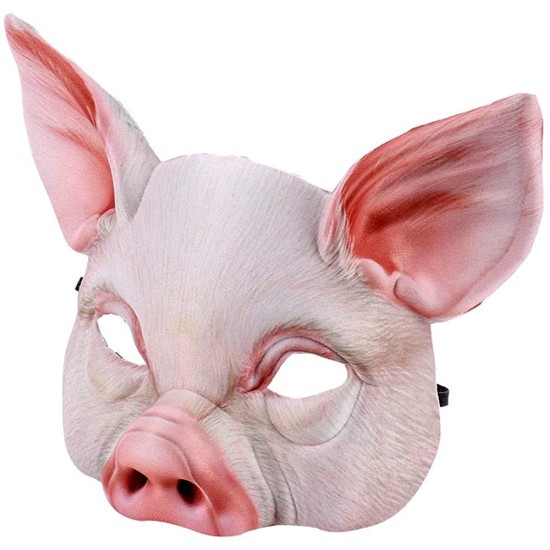 Máscara Porco de Látex Luxo